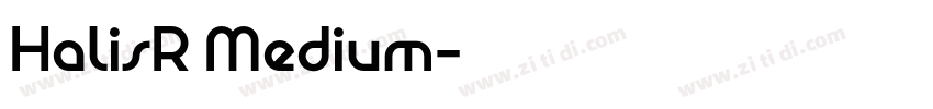 HalisR Medium字体转换